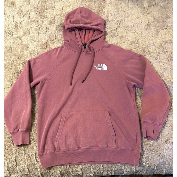 EXCELLENT The North Face Womens Box NSE Pullover Fleece Hoodie Pink Medium M - Picture 1 of 10